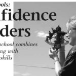 Author Cathy McIntire learns to use the sextant.