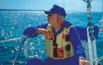 Picture of a man sailing