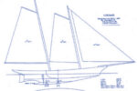 Drawing of a corsair plan