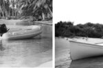 An Apex inflatable rests easily on the shore in paradise, above, and a Trinka waits serenely in a more northerly locale, below.