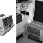 Air conditioner setup on a boat