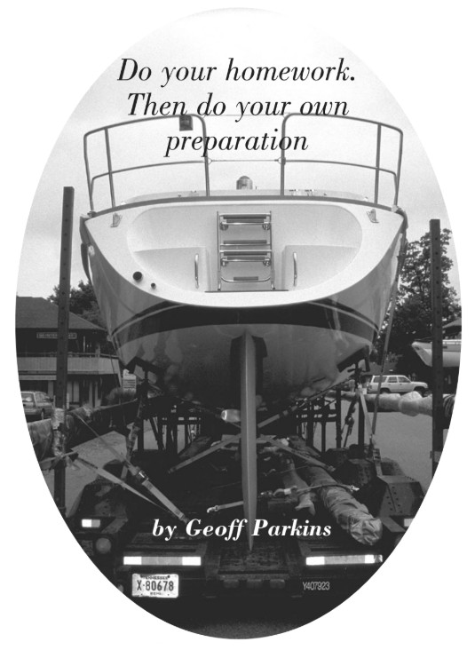 sailboat on trailer