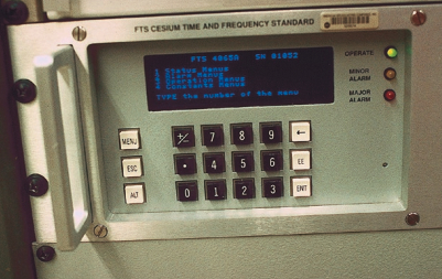 Cesium Standards (atomic clocks) such as this are used by the television networks to control their time and frequency. (Photograph courtesy of David Fredericks, ABC-TV.)