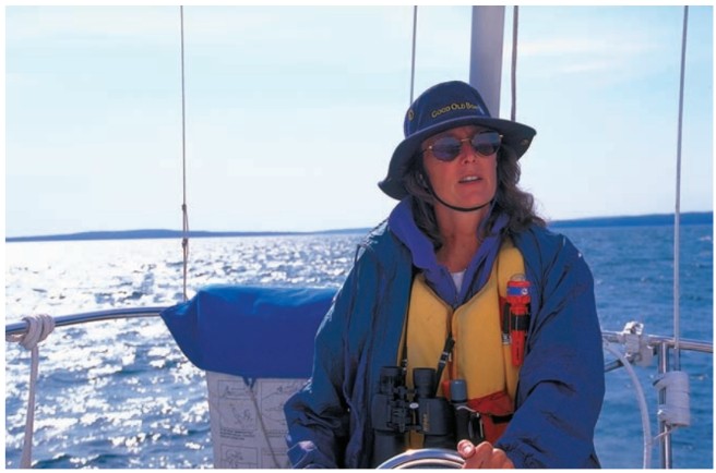 Karen Larson sailing