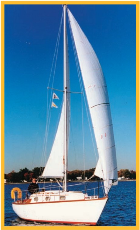 Bob and Paula Ohler sail Aloha Spirit in the Middle Chesapeake.