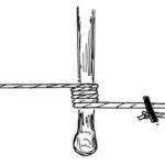 illustration of a lashed tiller