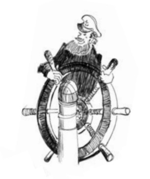 illustration of a captain's wheel