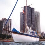 Chicago makes a fine backdrop for Russ Oldfather’s Elohssa Repus. This name has a long story and is a “backward spelling,” as his partner Judie McGlinchey explains tactfully.