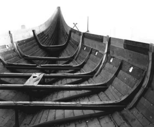 The 67-foot 4-inch Gokstad ship on display in Oslo.