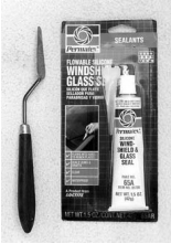 Picture of windshield adhesive