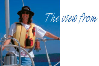 Picture of someone sailing