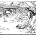 Reproduced from the 1905 edition of Sailing Alone Around the World, by Captain Joshua Slocum (The Century Co, New York). Art by Thomas Fogarty.
