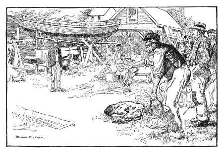 Reproduced from the 1905 edition of Sailing Alone Around the World, by Captain Joshua Slocum (The Century Co, New York). Art by Thomas Fogarty.