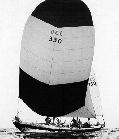 Bill Luders’ 40-foot Storm, a simple boat, an excellent racing machine, and a dream to steer.
