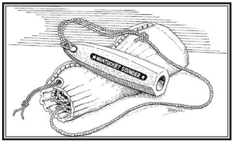 Drawing of a sounding lead