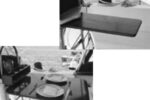 Pictures of a foldable cockpit table