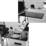 Pictures of a foldable cockpit table