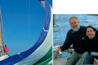 Lin and Larry Pardey have cruised together since Oct. 31, 1968, when they took their marriage vows and launched their boat. That first boat, Seraffyn, was a wooden homebuilt Lyle Hess-designed gaff cutter.