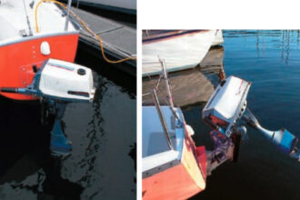 Pictures of an outboard engine