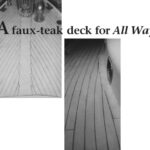 Pictures of completed faux-teak decking