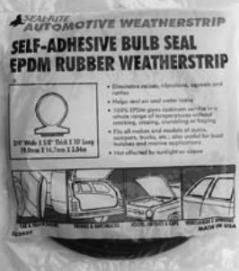 Weather Strip as a hood gasket