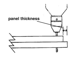 Holding tank panel thickness diagram