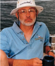 Picture of a man on a boat
