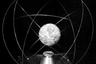 Roy built this scale model to help visualize the 24 satellites in six orbits.