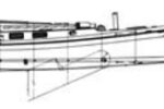 Mystic sharpies are double-ended cruisers featuring the typically flat rocker and drop rudder of flat-bottom sharpies.