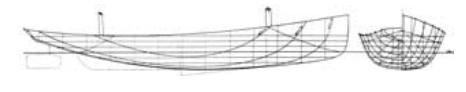 Commodore Munroe’s Presto, with her deep U section and great flare, was reputed to be seaworthy and fast.