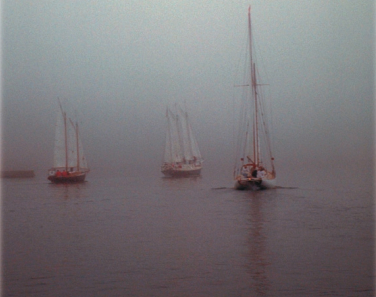 Picture of boats in the fog
