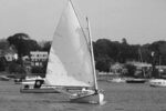 Picture of a boat sailing with a new mast