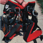 Wearing a climber’s harness, you could even hang upside down safely, not that you should do this on purpose.