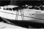 Brewer’s Alaska 43 is an example of a double-chine steel hull.