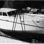 Brewer’s Alaska 43 is an example of a double-chine steel hull.
