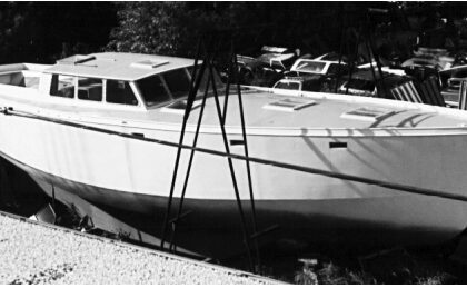 Brewer’s Alaska 43 is an example of a double-chine steel hull.