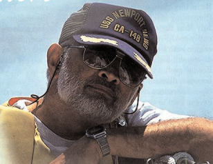 Picture of a man on a boat