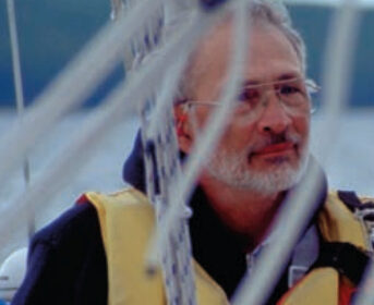 Picture of a man on a boat