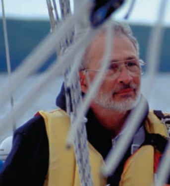 Picture of a man on a boat