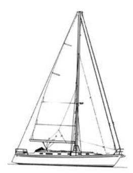 Sandingo, a 42-foot sloop