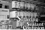 Title card of a shelf of sealant