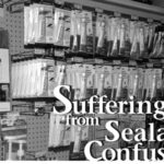 Title card of a shelf of sealant