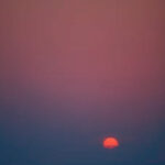 Picture of a sunset at sea