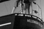 Millennium Falcon before repairs.