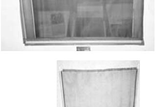 Pictures of a mesh hatch screen