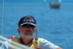 A picture of a man sailing