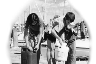 Picture of the Forts collecting water