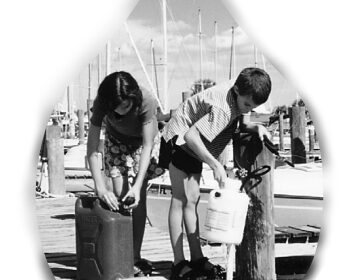 Picture of the Forts collecting water