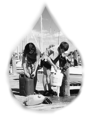 Picture of the Forts collecting water