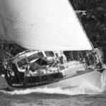 Picture of a wooden boat sailing